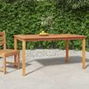 Mesa De Comedor De Jardín Madera Maciza De Teca 150x90x75 Cm Vidaxl