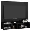 Mueble Tv De Pared Contrachapado Negro Brillante 102x23,5x90 Cm Vidaxl