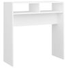 Mesa Consola De Aglomerado Blanco 78x30x80 Cm Vidaxl