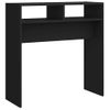 Mesa Consola De Madera Contrachapada Negro 78x30x80 Cm Vidaxl