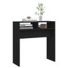 Mesa Consola De Madera Contrachapada Negro 78x30x80 Cm Vidaxl