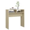 Mesa Consola Madera Contrachapada Roble Sonoma 78x30x80 Cm Vidaxl