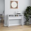 Mesa Consola De Aglomerado Blanco 105x30x80 Cm Vidaxl