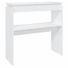 Mesa Consola De Aglomerado Blanco 80x30x80 Cm Vidaxl