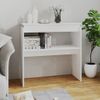 Mesa Consola De Aglomerado Blanco 80x30x80 Cm Vidaxl