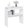 Mesa Consola De Aglomerado Blanco 80x30x80 Cm Vidaxl