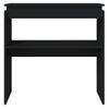 Mesa Consola Madera Contrachapada Negro 80x30x80 Cm Vidaxl