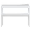 Mesa Consola De Aglomerado Blanco 102x30x80 Cm Vidaxl