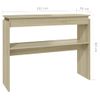 Mesa Consola Madera Contrachapada Roble Sonoma 102x30x80 Cm Vidaxl