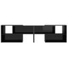 Mueble De Tv Madera Contrachapada Negro Brillante 149x30x52 Cm Vidaxl