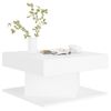 Mesa De Centro Madera Contrachapada Blanco 57x57x30 Cm Vidaxl