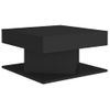 Mesa De Centro Madera Contrachapada Negro 57x57x30 Cm Vidaxl