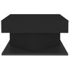 Mesa De Centro Madera Contrachapada Negro 57x57x30 Cm Vidaxl