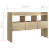 Aparador De Madera Contrachapada Roble Sonoma 105x30x70 Cm Vidaxl