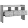 Aparador De Madera Contrachapada Gris Hormigón 105x30x70 Cm Vidaxl