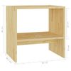 Mesita De Noche Madera Maciza De Pino 40x30,5x40 Cm Vidaxl