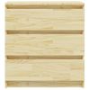 Mesita De Noche Madera Maciza De Pino 60x36x64 Cm Vidaxl