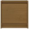 Mesita De Noche Madera Maciza De Mango Marrón Miel 40x30,5x40cm Vidaxl