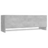 Armario De Madera Contrachapada Gris Hormigón 100x32,5x35 Cm Vidaxl