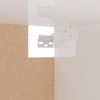 Armario De Madera Contrachapada Blanco Brillante 100x32,5x35 Cm Vidaxl