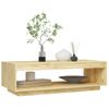 Mesa De Centro De Madera Maciza De Pino 110x50x33,5 Cm Vidaxl