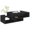 Mesa De Centro De Aglomerado Negro 105x55x32 Cm Vidaxl