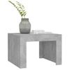 Mesa De Centro De Aglomerado Gris Hormigón 50x50x35 Cm Vidaxl