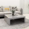 Mesa De Centro De Aglomerado Gris Hormigón 100x100x35 Cm Vidaxl