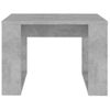 Mesa Auxiliar De Aglomerado Gris Hormigón 50x50x35 Cm Vidaxl