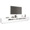 Mueble Para Tv Con Luces Led Blanco 300x35x40 Cm