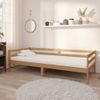 Sofá Cama Madera Maciza De Pino Marrón Miel 90x200 Cm Vidaxl