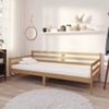 Sofá Cama Madera Maciza De Pino Marrón Miel 90x200 Cm Vidaxl