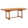 Mesa De Comedor Jardín Madera Maciza Acacia (150-200)x100x75cm Vidaxl