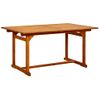 Mesa De Comedor Jardín Madera Maciza Acacia (150-200)x100x75cm Vidaxl