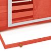 Gallinero Madera Maciza De Abeto Rojo Y Blanco 152x96x110 Cm Vidaxl