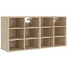 Muebles Zapatero 2 Uds Color Roble Sonoma 52,5x30x50 Cm Vidaxl