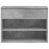 Banco Zapatero Madera Contrachapada Gris Hormigón 60x30x45 Cm Vidaxl