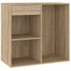 Armario Maquillaje Madera Contrachapada Roble Sonoma 80x40x75cm Vidaxl