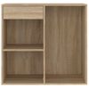 Armario Maquillaje Madera Contrachapada Roble Sonoma 80x40x75cm Vidaxl