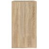 Armario Maquillaje Madera Contrachapada Roble Sonoma 80x40x75cm Vidaxl