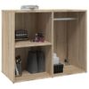 Mueble Vestidor Madera Contrachapada Roble Sonoma 80x40x65 Cm Vidaxl