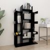 Librería De Madera Contrachapada Negro 86x25,5x140 Cm Vidaxl