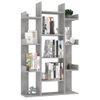 Librería De Madera Contrachapada Gris Hormigón 86x25,5x140 Cm Vidaxl