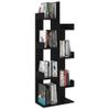 Armario De Libros Madera Contrachapada Negro 48x25,5x140 Cm Vidaxl