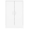 Mueble Zapatero De Madera Contrachapada Blanco 60x35x92 Cm Vidaxl