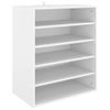 Mueble Zapatero De Madera Contrachapada Blanco 60x35x70 Cm Vidaxl