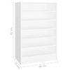 Mueble Zapatero De Madera Contrachapada Blanco 60x35x92 Cm Vidaxl