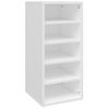 Muebles Zapateros 2 Uds Contrachapada Blanco 31,5x35x70 Cm Vidaxl