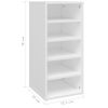 Muebles Zapateros 2 Uds Contrachapada Blanco 31,5x35x70 Cm Vidaxl