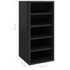 Muebles Zapateros 2 Uds Contrachapado Negro Brillo 31,5x35x70cm Vidaxl